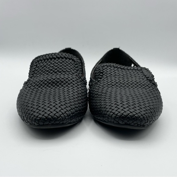 Birdies The Woven Starling Flat Loafer Black Faux Leather Smoking Slipper 7.5 - Picture 12 of 16